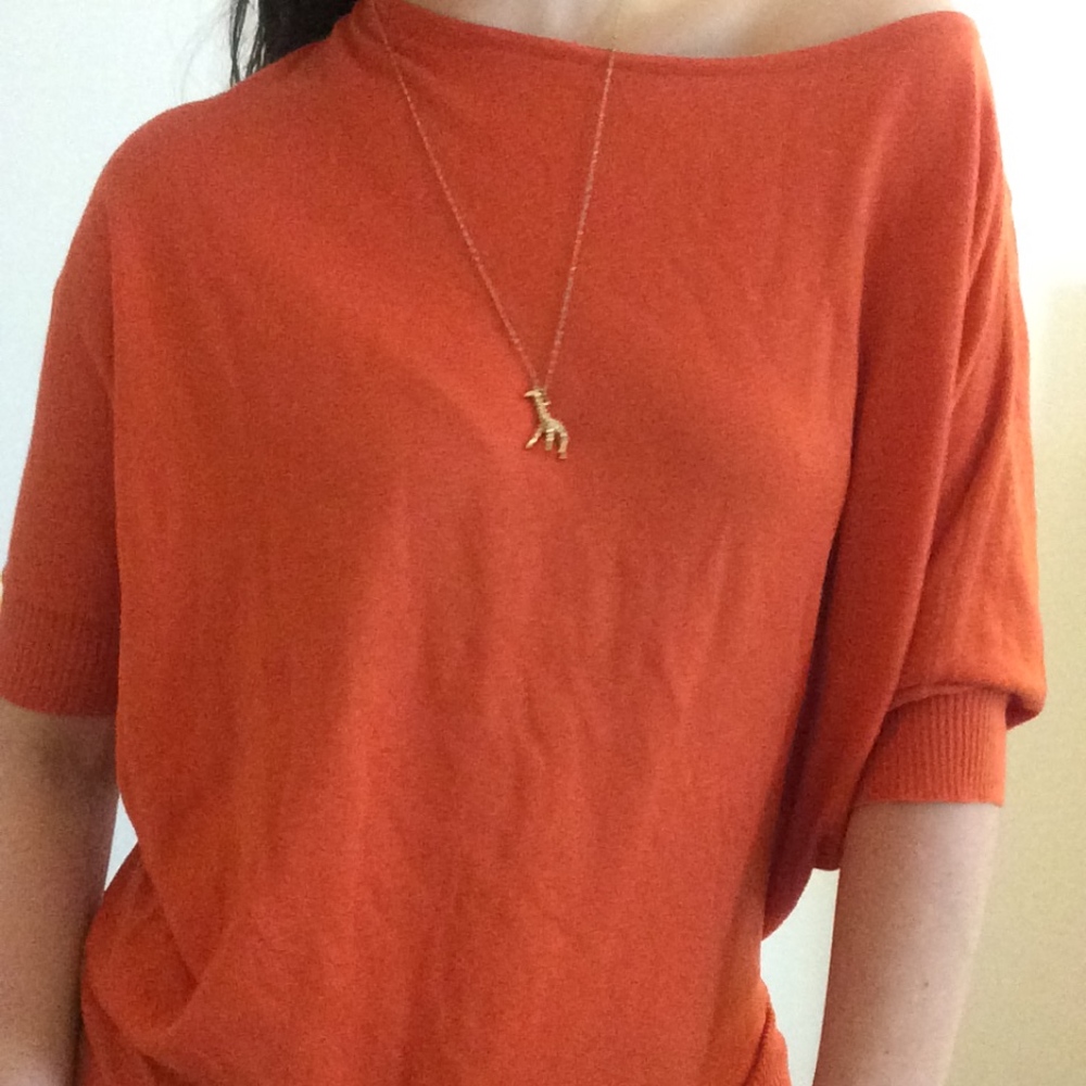MaxMara Off Shoulder Sweater with Dolman Sleeve